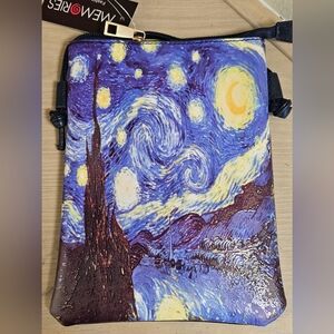 MEMORIES FASHION ACCESSORIES STARY NIGHT COLORFUL MESSENGER CELLPHONE POCKET BAG